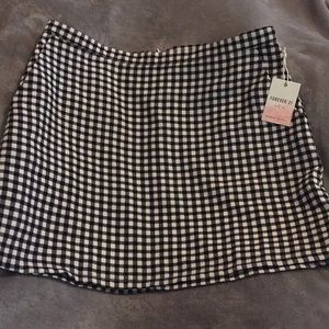NWT Forever 21 Gingham Skirt